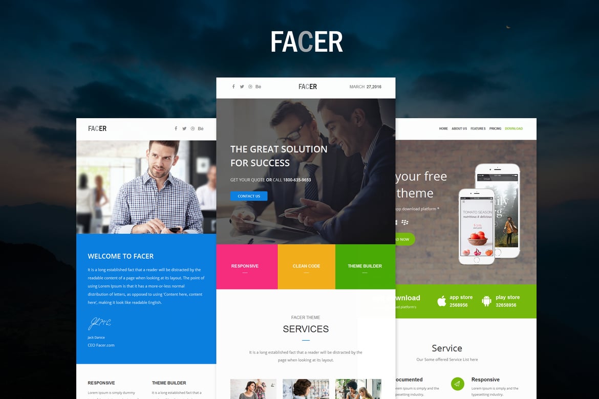 FACER - Versatile Responsive Email Template Collection